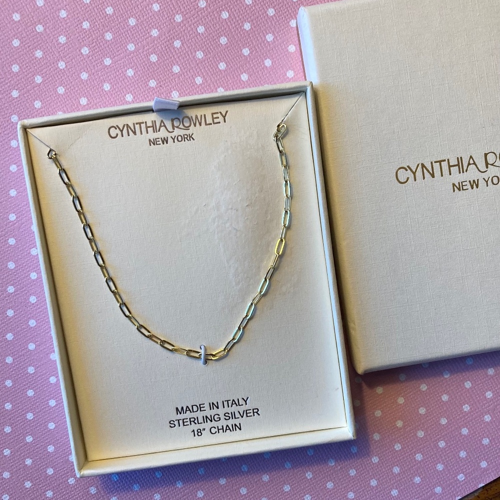 Sterling Paper Clip 18" Necklace